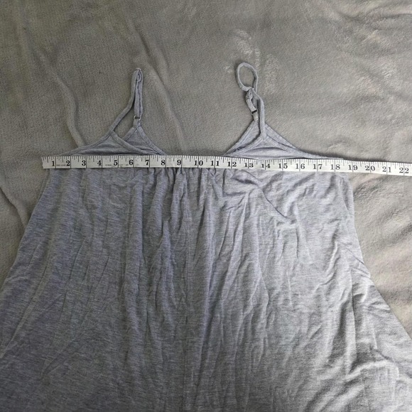 Z SUPPLY Jumpsuit Womens Small Gray Sleeveless Jersey Wide Leg Spaghetti Strap - Picture 12 of 14